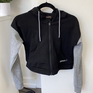 GYMSHARK CROPPED ZIP UP